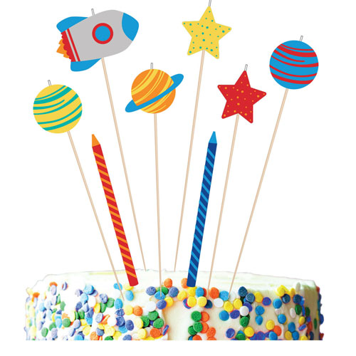 CANDLES MIX BLAST OFF BDAY