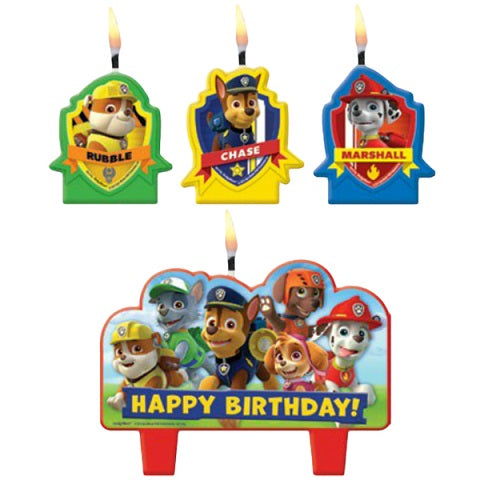 Party Balloon Paw Patrol Cake Birthday Candles
