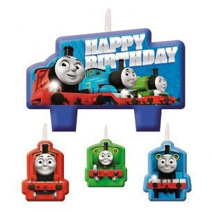 Party Balloon Thomas the Tank Engine Birthday Candles