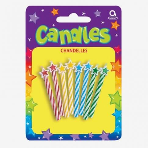 Party Balloons Celebrate Spiral Candle Birthday Assortment