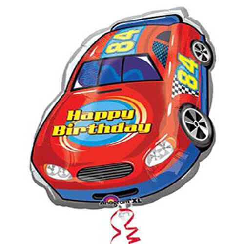 Party Balloon Race Car Birthday Foil Balloon