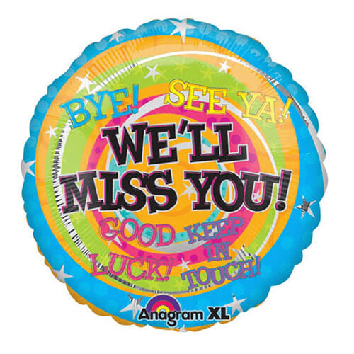 Party Balloon 18" We'Ll Miss You Messages Foil Balloon S40