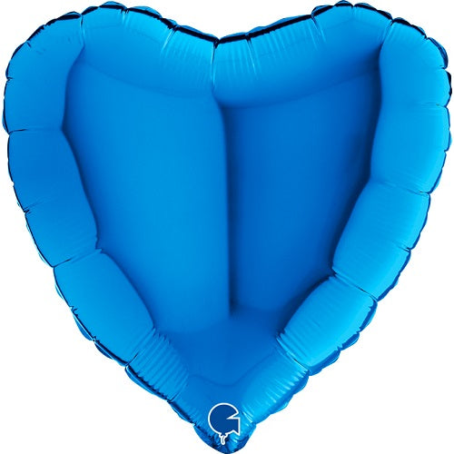 Party Balloon Blue Heart 18" Foil Balloon 