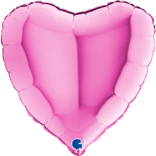 Party Balloon Fuxia Heart 18" Foil Balloon 