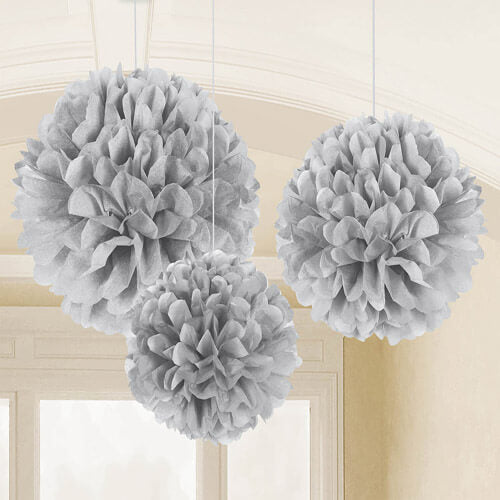 Party Balloon Silver Fluffy Decoration