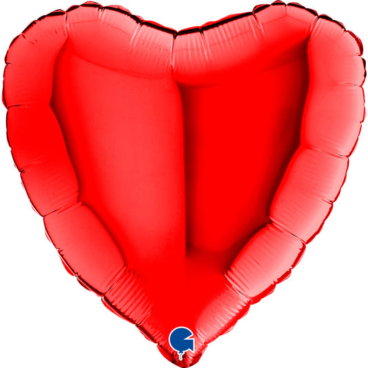 Red Heart 18"  Foil Balloon