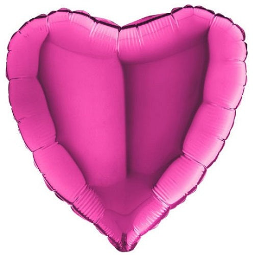 Party Balloon Magenta Heart 18" Foil balloon 