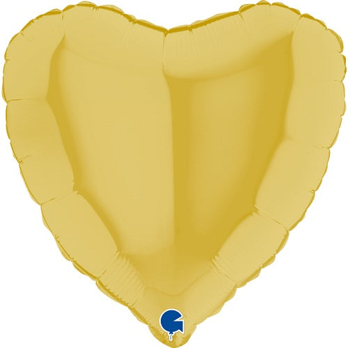 Party Balloon Pastel Yellow Heart 18" Foil Balloon 