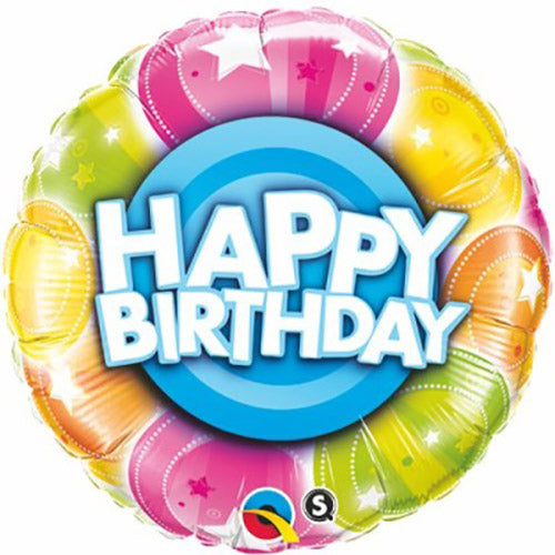 Party Balloon 18" Happy Birthday Make A Wish Foil Balloon