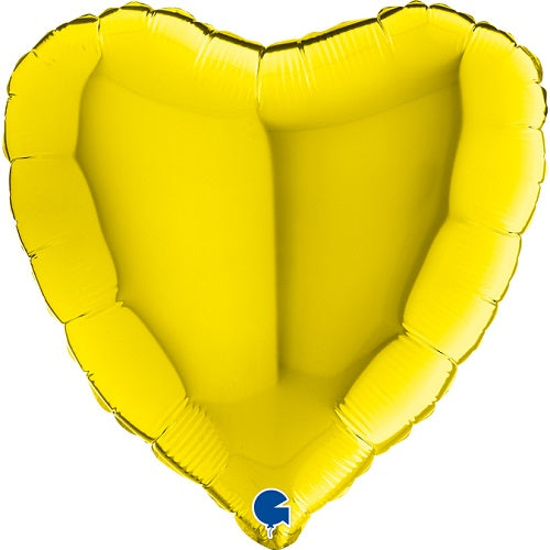Party balloon Yellow Heart 18" Foil Balloon 