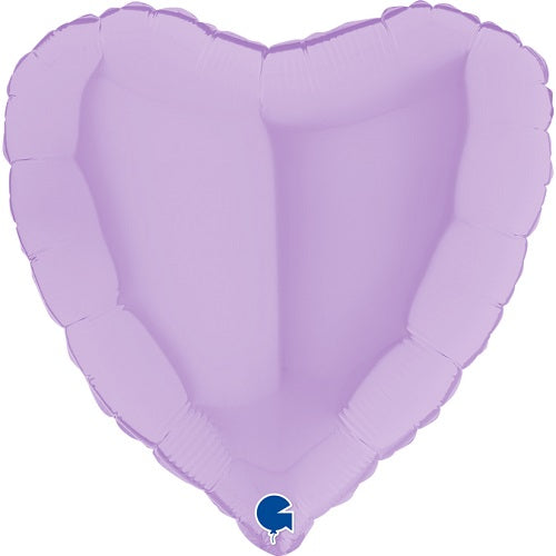 Party Balloon Matte Lilac Heart 18" Foil Balloon 