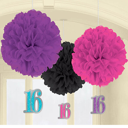 Party Balloon Sweet Sixteen Fluffy Decoration 