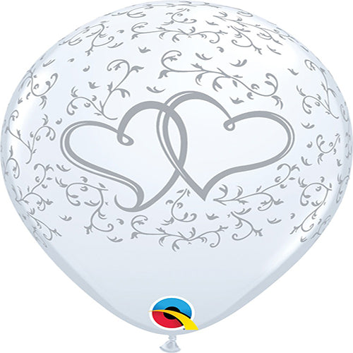 Party Balloon 11 Entwined Hearts  Balloons-50CT