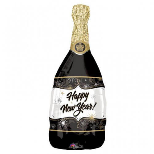 New Year Bubbles Bottle Balloon