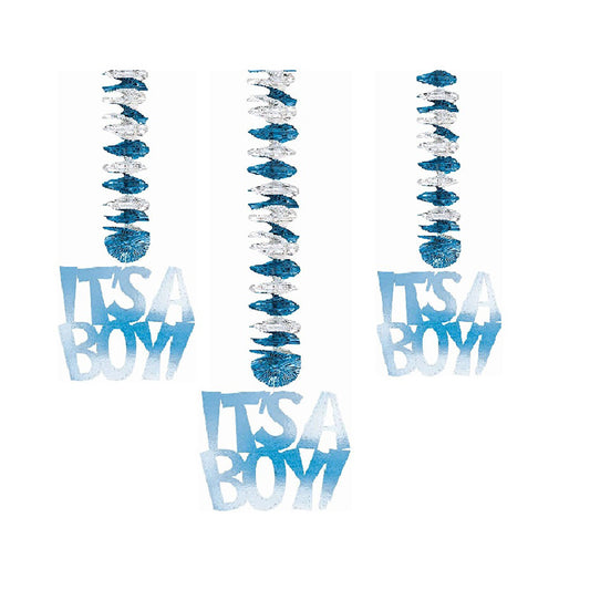 IT'S A BOY DANGLING CUTOUTS 