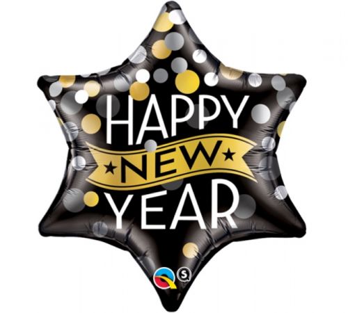 22" New Year Confetti Dots IM 1Ct.