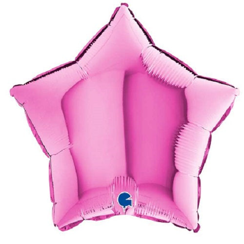 Party Balloon 18" Star Fuxia Foil Balloon 