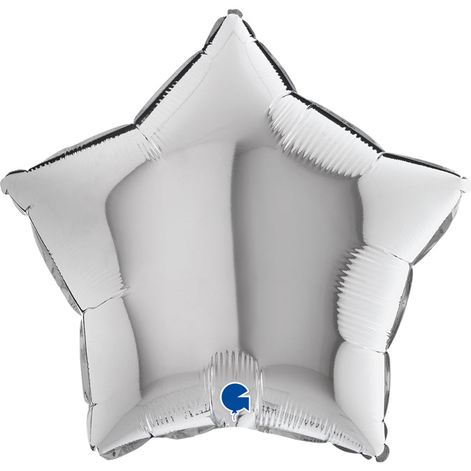  Party Balloon 18" silver Star Foil Balloon