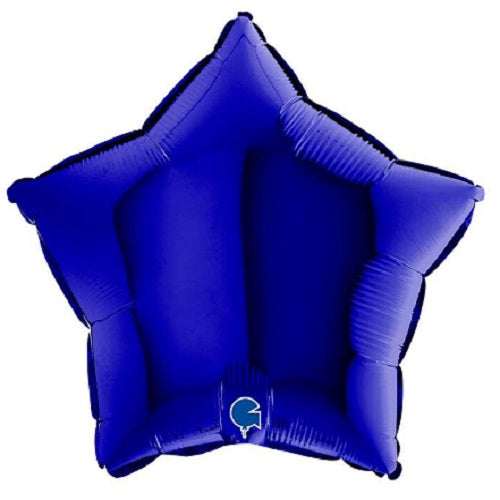 Party Balloon 18" Star Capri Blue Foil Balloon 