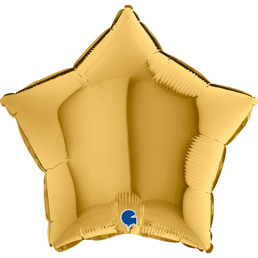 18" Gold Star Foil Balloon