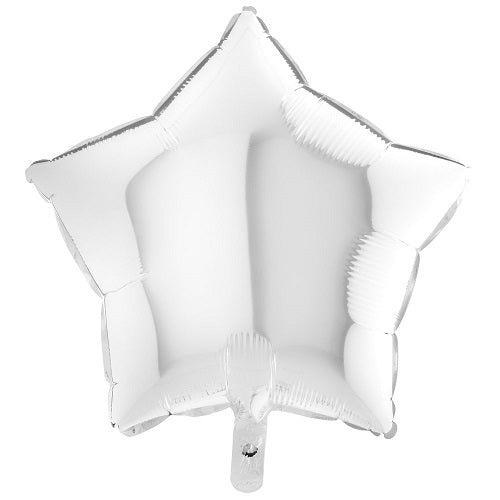 Party Balloon 18" White Star Foil Balloon 
