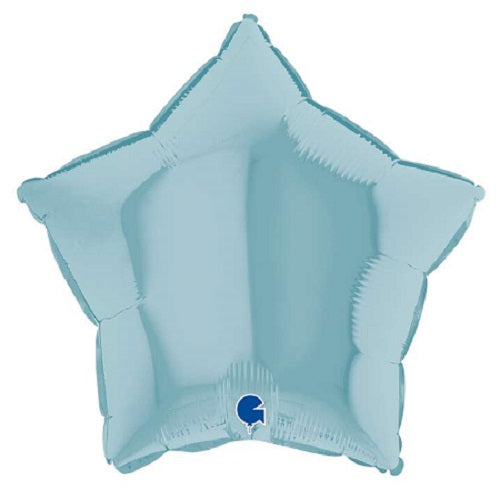 Party Balloon 18" Star Pastel Blue Foil Balloon 