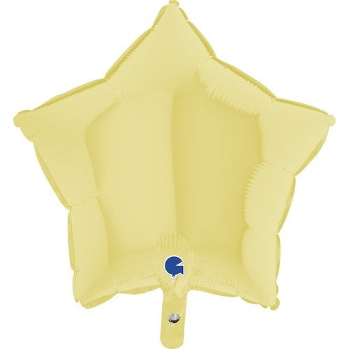 Party Balloon 18" Matte Yellow  Foil Balloon 