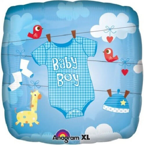 Party Balloon 18" Baby Boy Onesie Foil Balloon S40