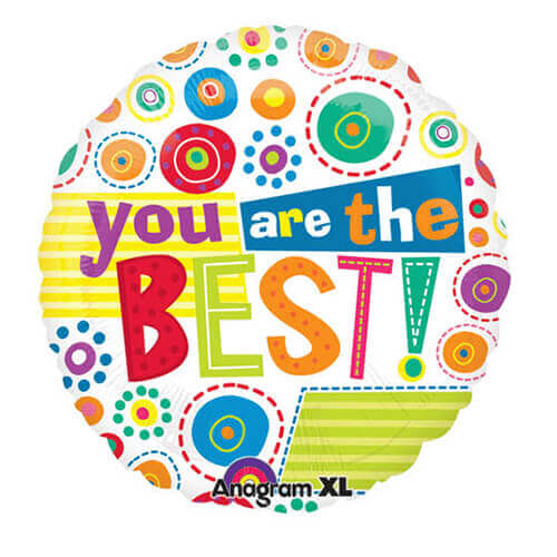 Party Balloon You're the Best Whimsy Dots Foil Balloon S40