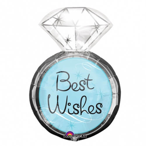 Party Balloon Best Wishes Wedding Ring Foil Balloon 