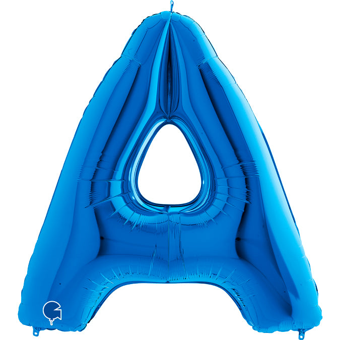 40" Blue Letter (A) Foil Balloon 