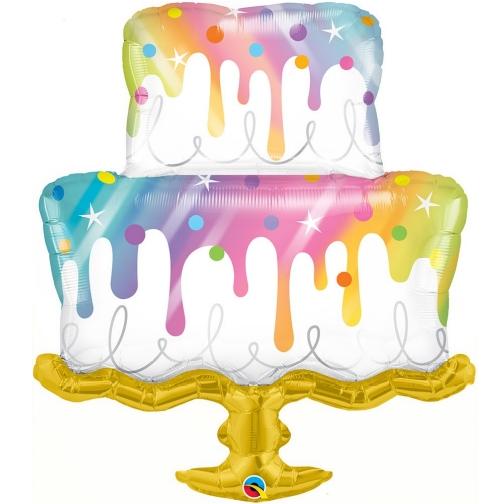 Birthday cake 39" Foil Balloon 