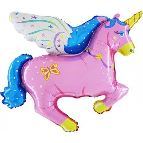 Party Balloon Unicorn Pink Balloon Super shape Foil Balloon