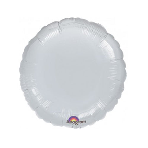 Party Balloon 18"Silver Round Foil Balloon S15