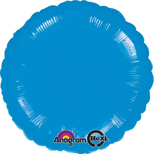 Party Balloon 18" Metallic Blue Circle Foil Balloon S15