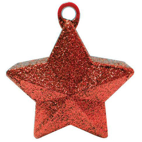 S60 WEIGHT, GLITTER STAR - RED