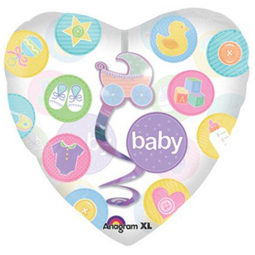 Party Balloon 32" Jumbo New Baby With Dangler P70 1Ct.