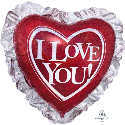 Valentine Day  I Love You Heart super shape 