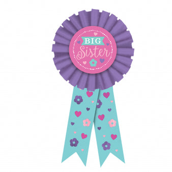 Party Balloons Big Sister Award Ribbon 