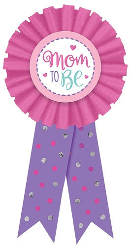 Party Balloons Mom-to-Be Award Ribbon