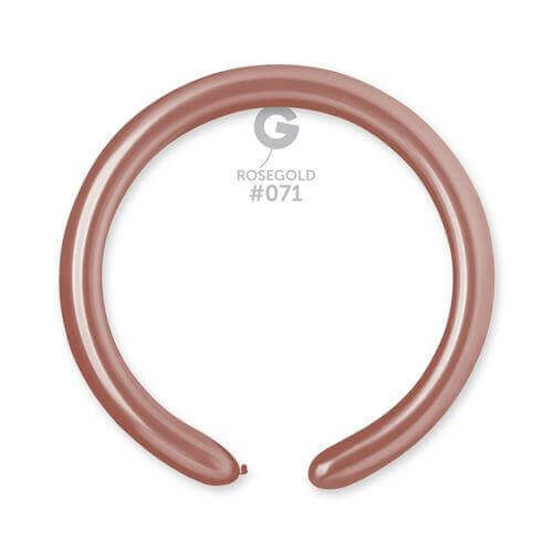 Party Balloon 1" Rose  Gold Latex Balloons -100CT