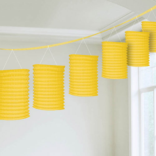 Party Balloons Yellow Paper Lantern