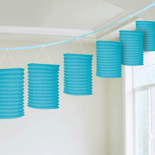 Party Balloons Blue Paper Lantern 