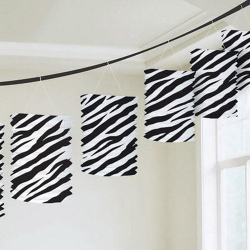 Party Balloon Zebra Printed Paper Lantern