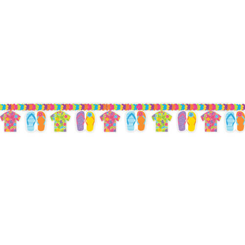 Party Balloons Flip Flop Flower Garland Decoration