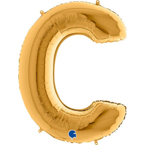 Party Balloon 40" Gold Letter (c) Foil Balloon 