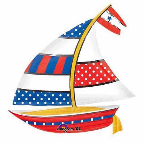 Party Balloon 30" Nautical Sailboat Balloon P30 1Ct