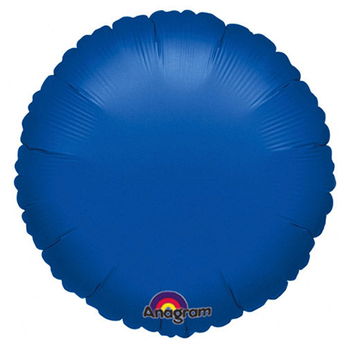 Party Balloon 18" Dark Blue Decorator Circle Foil Balloon S15
