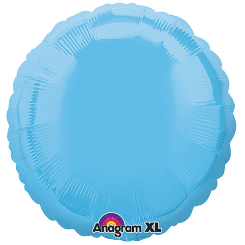 Party Balloon 18" Pale Blue Round Foil Balloon S15