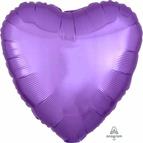 Party Balloon 18HI Hx Pearl Lavender Ld Decorator Heart S15